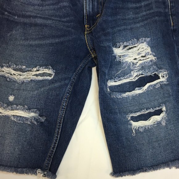 Levi's 511 Shorts W30 Blue Cut Off Distressed Denim New-Mint - Red Tab Levi's - Picture 4 of 12